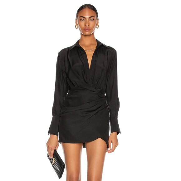 NWT GAUGE81 Naha Short Dress in Black size XS - Picture 1 of 8